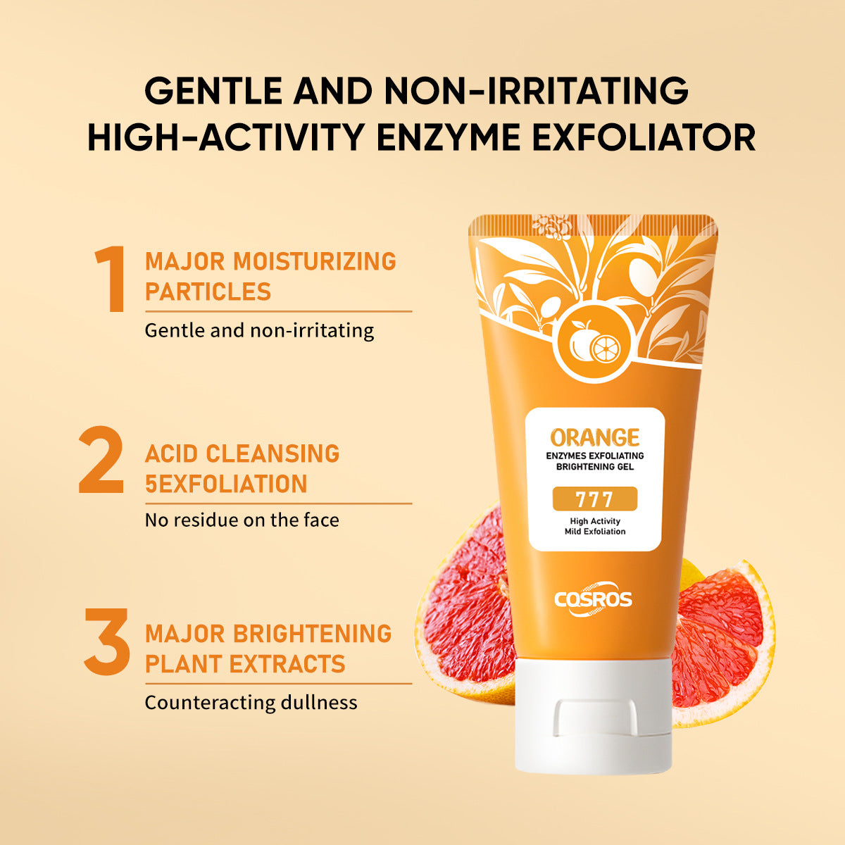 Orange Exfoliating Whitening Gel for Skin Care